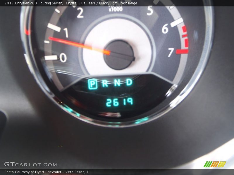 Crystal Blue Pearl / Black/Light Frost Beige 2013 Chrysler 200 Touring Sedan