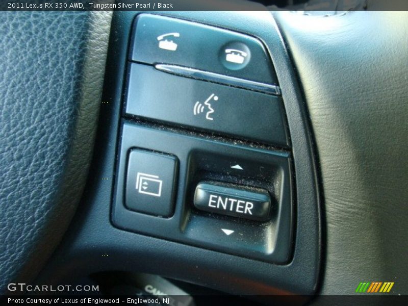 Tungsten Silver Pearl / Black 2011 Lexus RX 350 AWD