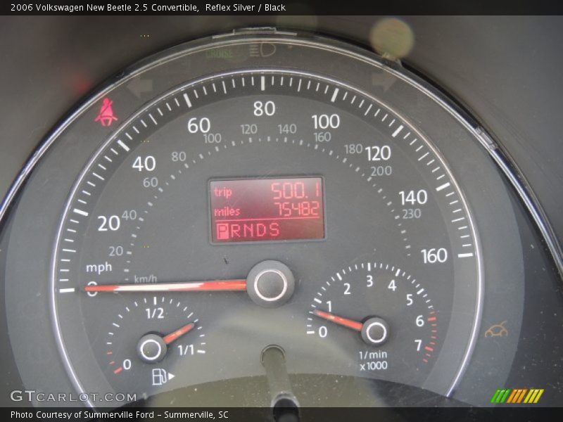Reflex Silver / Black 2006 Volkswagen New Beetle 2.5 Convertible