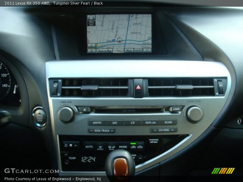 Tungsten Silver Pearl / Black 2011 Lexus RX 350 AWD