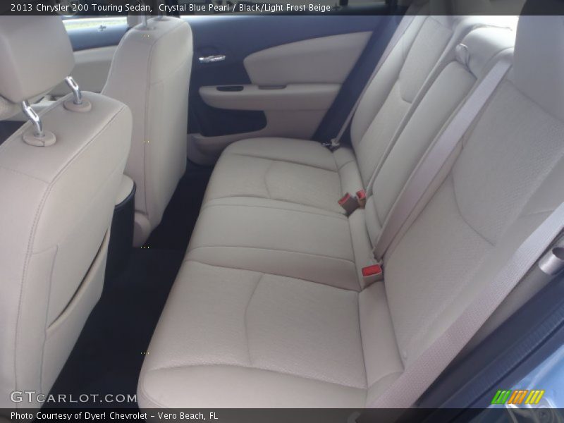 Crystal Blue Pearl / Black/Light Frost Beige 2013 Chrysler 200 Touring Sedan