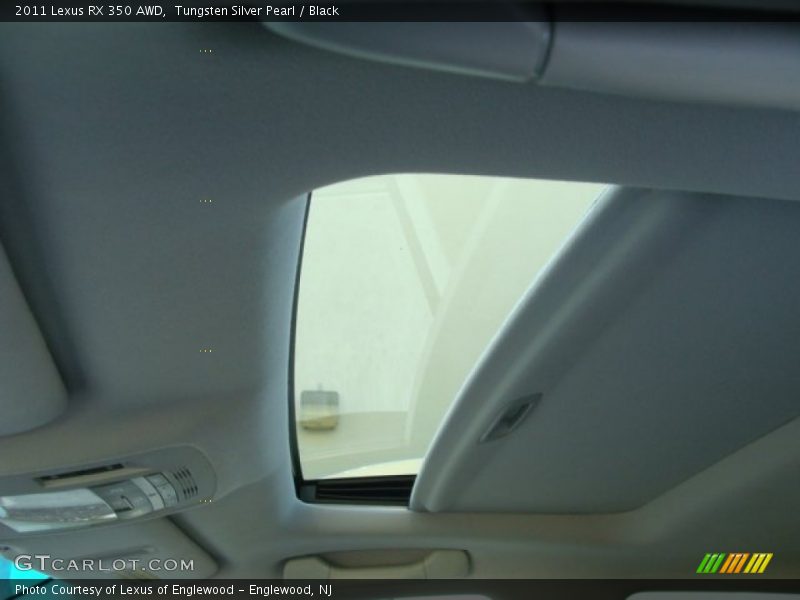 Tungsten Silver Pearl / Black 2011 Lexus RX 350 AWD