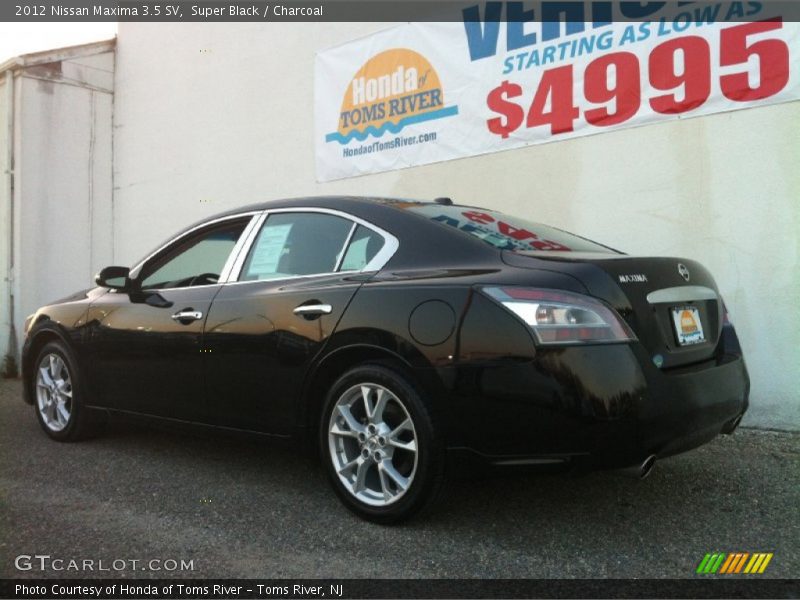 Super Black / Charcoal 2012 Nissan Maxima 3.5 SV