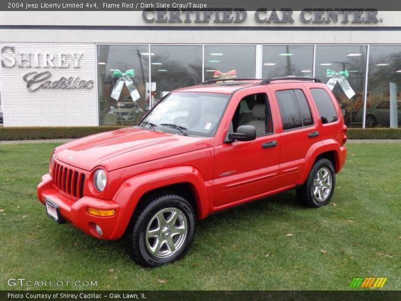 Flame Red / Dark Slate Gray/Taupe 2004 Jeep Liberty Limited 4x4