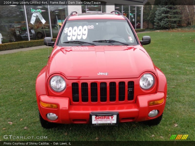 Flame Red / Dark Slate Gray/Taupe 2004 Jeep Liberty Limited 4x4