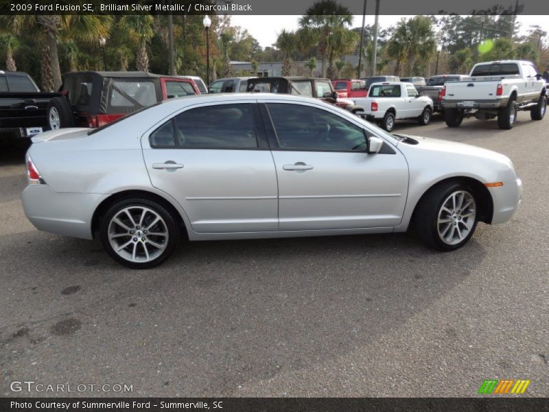 Brilliant Silver Metallic / Charcoal Black 2009 Ford Fusion SE