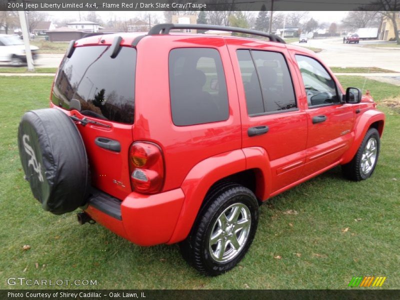 Flame Red / Dark Slate Gray/Taupe 2004 Jeep Liberty Limited 4x4