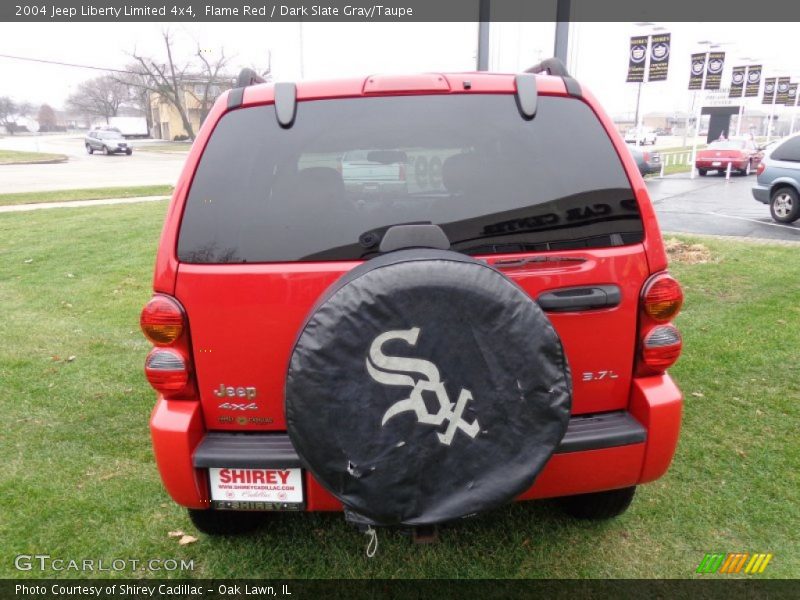 Flame Red / Dark Slate Gray/Taupe 2004 Jeep Liberty Limited 4x4