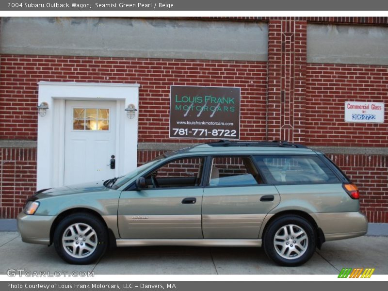 Seamist Green Pearl / Beige 2004 Subaru Outback Wagon