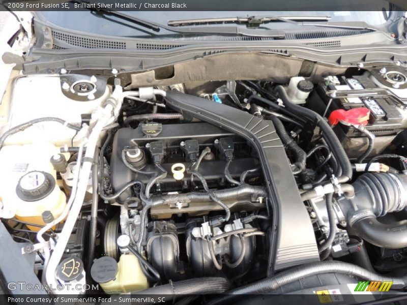 Brilliant Silver Metallic / Charcoal Black 2009 Ford Fusion SE