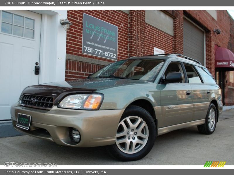 Seamist Green Pearl / Beige 2004 Subaru Outback Wagon