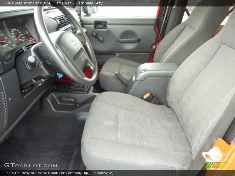 Flame Red / Dark Slate Gray 2004 Jeep Wrangler X 4x4