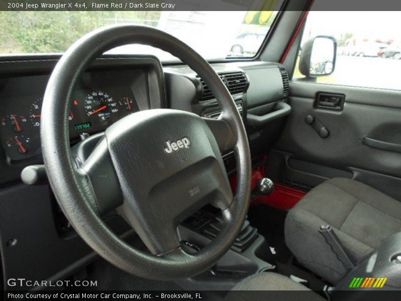 Flame Red / Dark Slate Gray 2004 Jeep Wrangler X 4x4