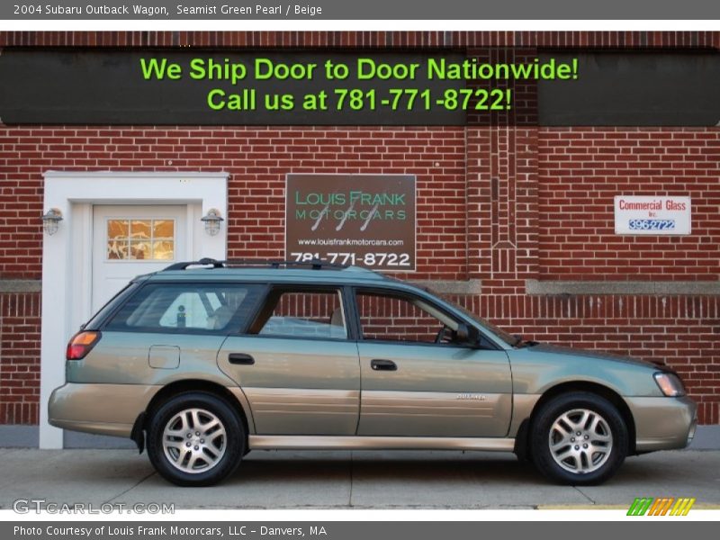 Seamist Green Pearl / Beige 2004 Subaru Outback Wagon