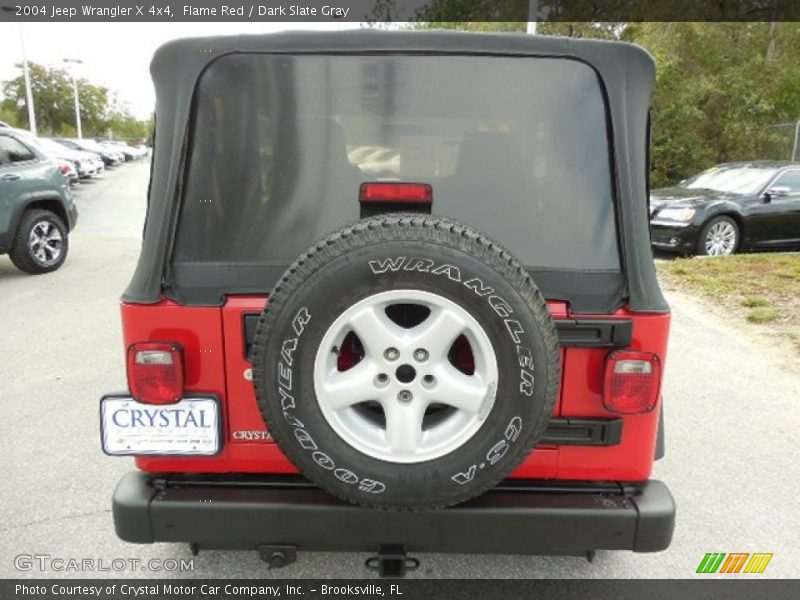 Flame Red / Dark Slate Gray 2004 Jeep Wrangler X 4x4