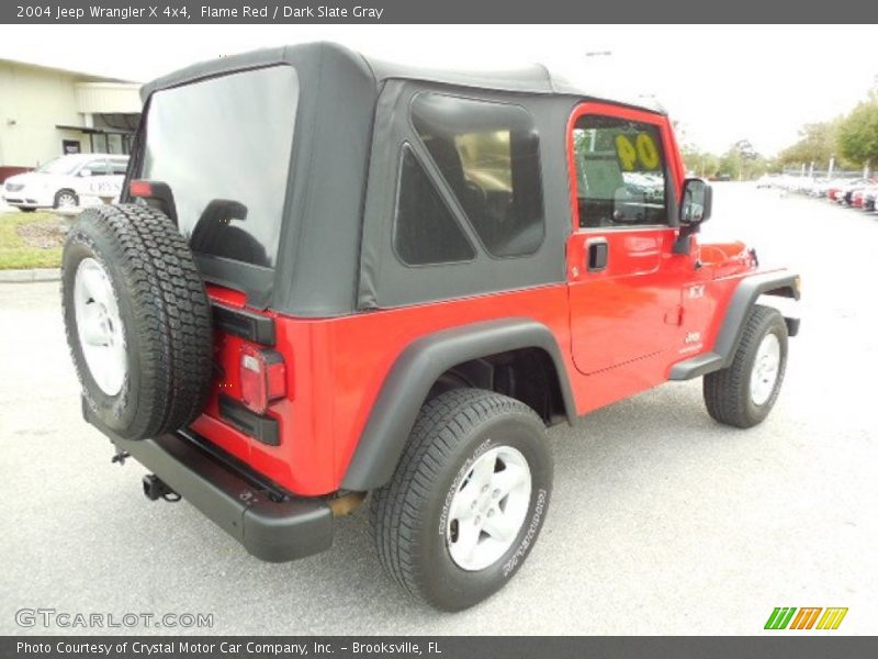 Flame Red / Dark Slate Gray 2004 Jeep Wrangler X 4x4