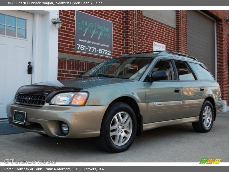 Seamist Green Pearl / Beige 2004 Subaru Outback Wagon