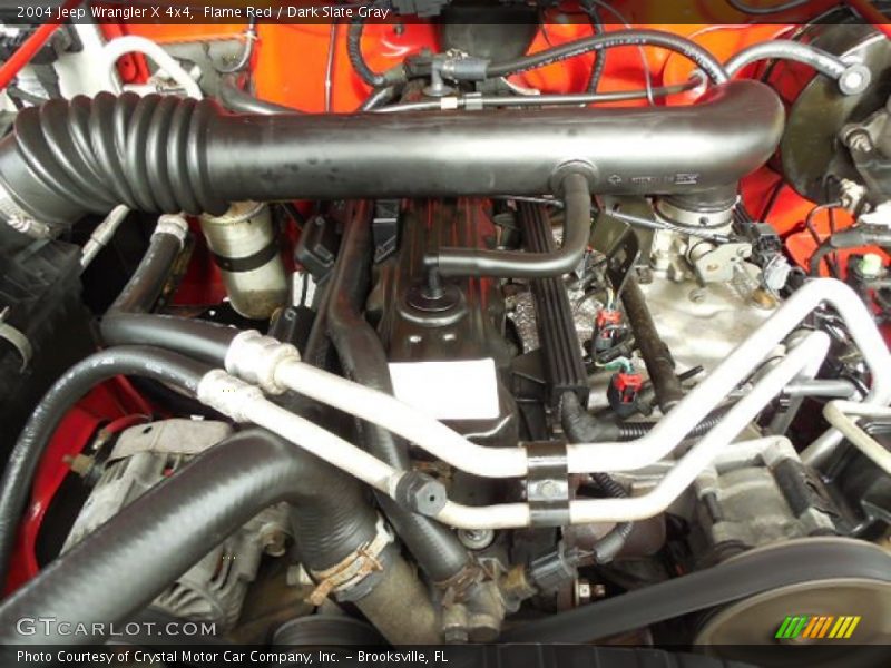 Flame Red / Dark Slate Gray 2004 Jeep Wrangler X 4x4
