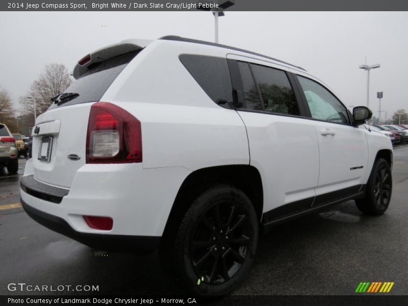 Bright White / Dark Slate Gray/Light Pebble 2014 Jeep Compass Sport