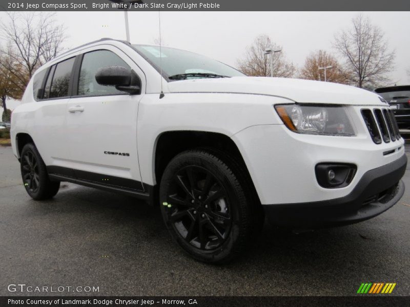 Bright White / Dark Slate Gray/Light Pebble 2014 Jeep Compass Sport