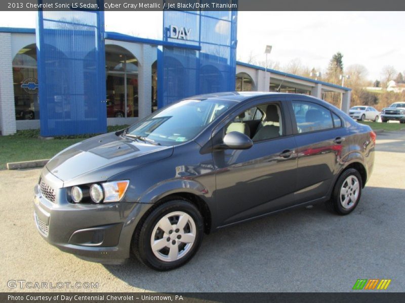 Cyber Gray Metallic / Jet Black/Dark Titanium 2013 Chevrolet Sonic LS Sedan
