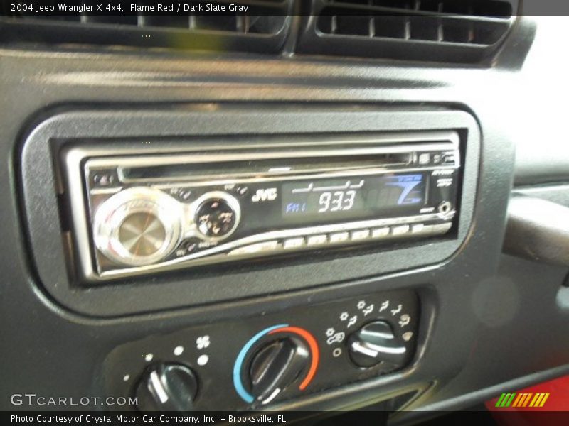 Flame Red / Dark Slate Gray 2004 Jeep Wrangler X 4x4