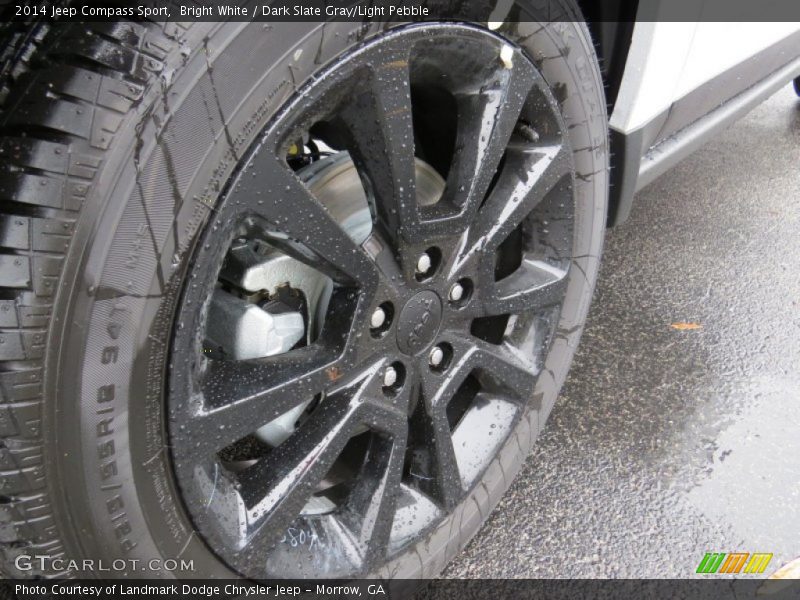 Bright White / Dark Slate Gray/Light Pebble 2014 Jeep Compass Sport