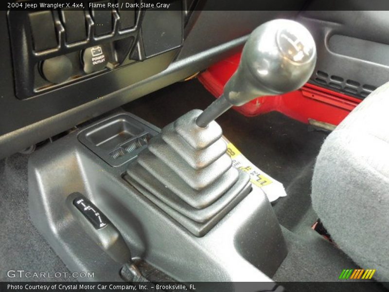 Flame Red / Dark Slate Gray 2004 Jeep Wrangler X 4x4