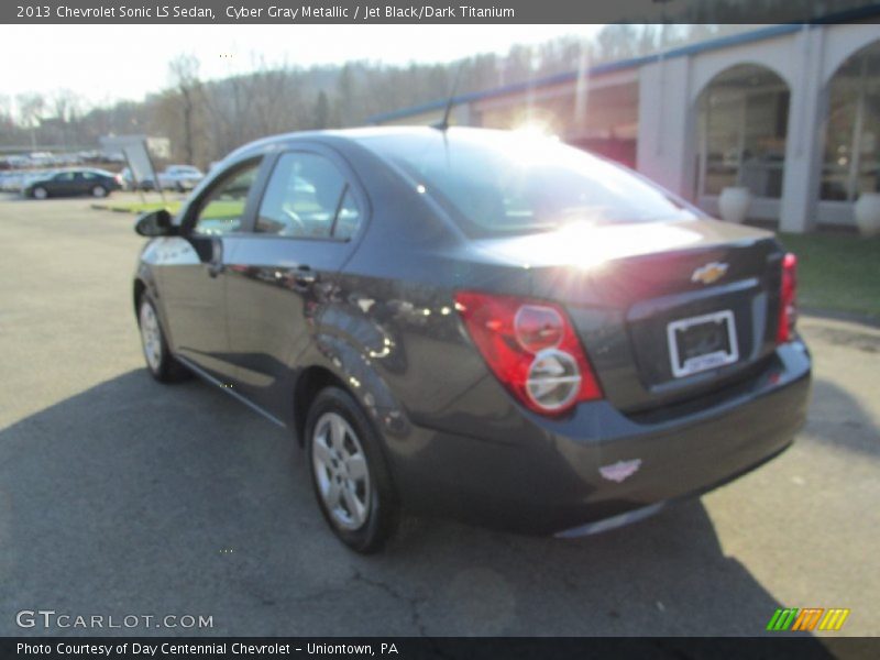 Cyber Gray Metallic / Jet Black/Dark Titanium 2013 Chevrolet Sonic LS Sedan