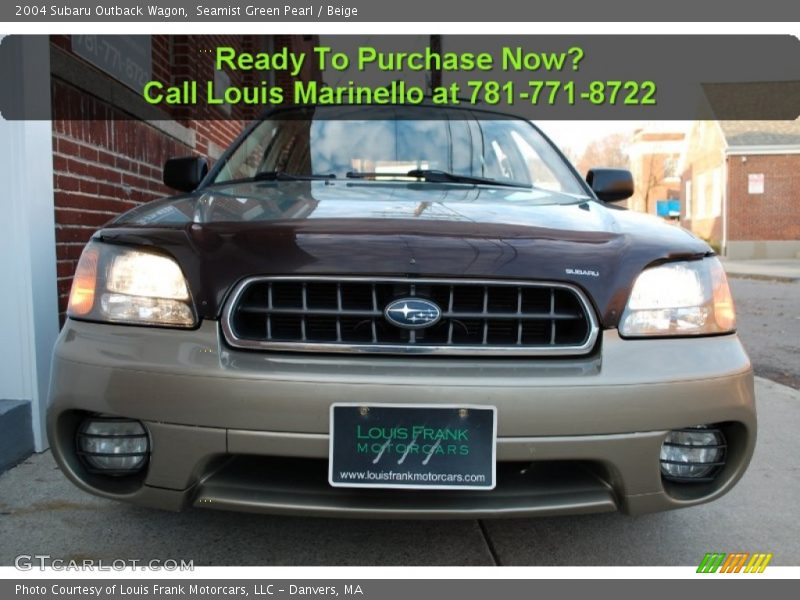 Seamist Green Pearl / Beige 2004 Subaru Outback Wagon