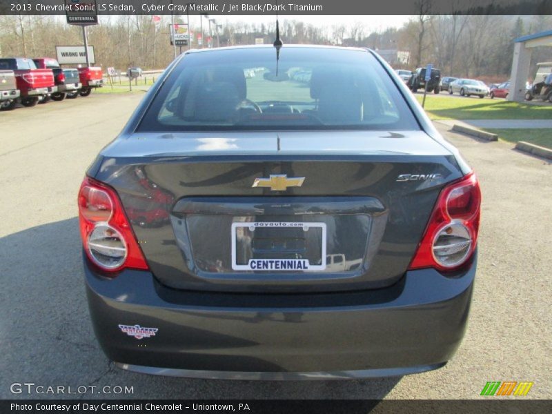 Cyber Gray Metallic / Jet Black/Dark Titanium 2013 Chevrolet Sonic LS Sedan