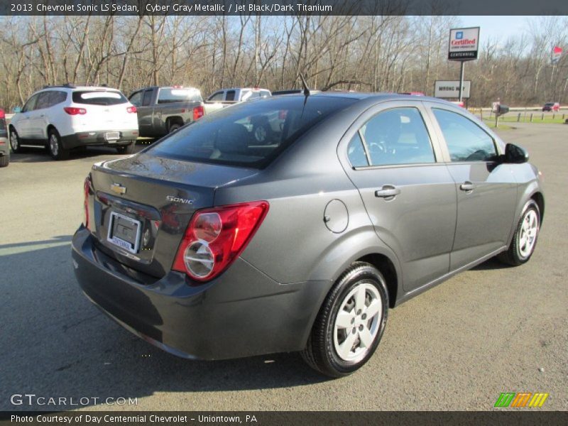 Cyber Gray Metallic / Jet Black/Dark Titanium 2013 Chevrolet Sonic LS Sedan