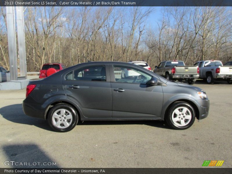 Cyber Gray Metallic / Jet Black/Dark Titanium 2013 Chevrolet Sonic LS Sedan