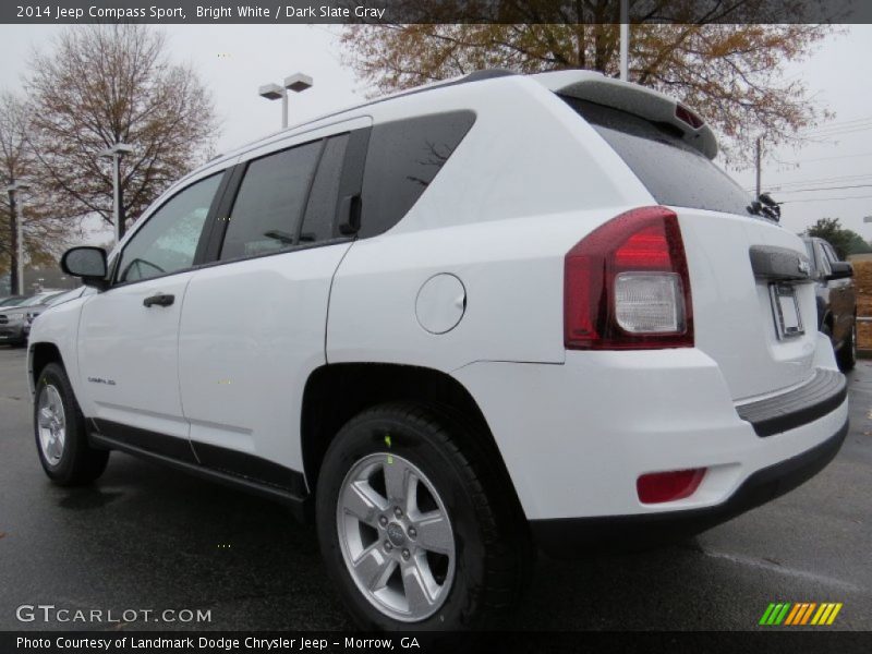 Bright White / Dark Slate Gray 2014 Jeep Compass Sport