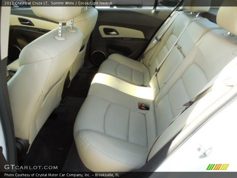 Summit White / Cocoa/Light Neutral 2012 Chevrolet Cruze LT