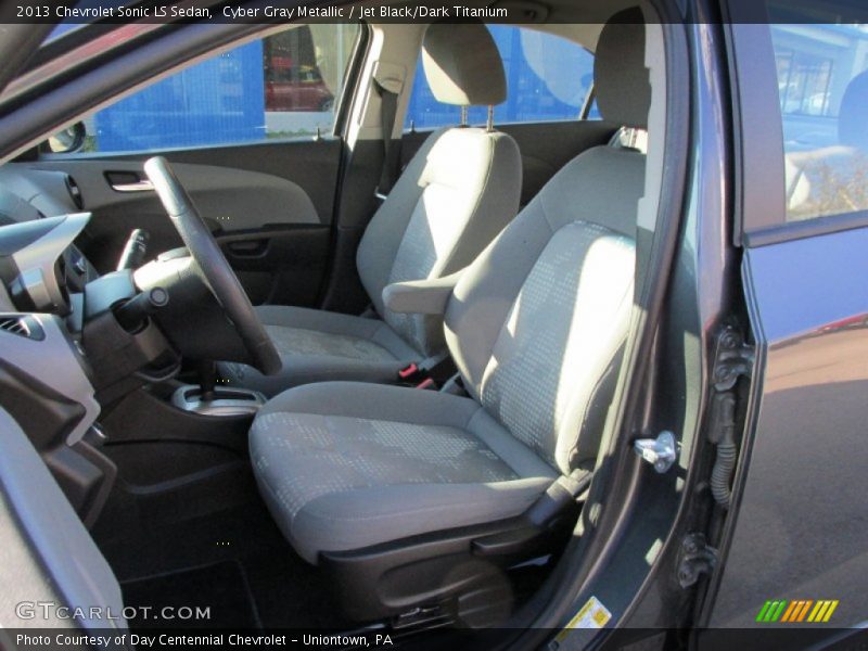 Cyber Gray Metallic / Jet Black/Dark Titanium 2013 Chevrolet Sonic LS Sedan