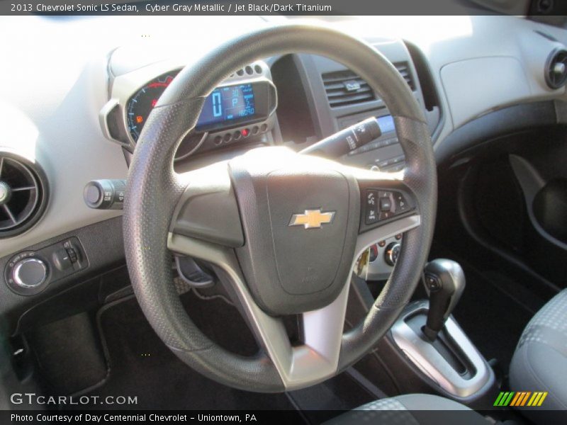 Cyber Gray Metallic / Jet Black/Dark Titanium 2013 Chevrolet Sonic LS Sedan