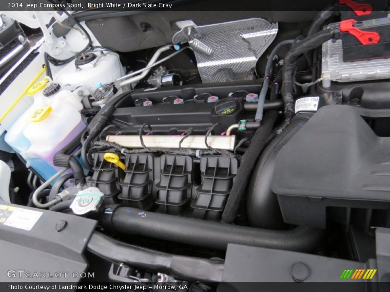 Bright White / Dark Slate Gray 2014 Jeep Compass Sport