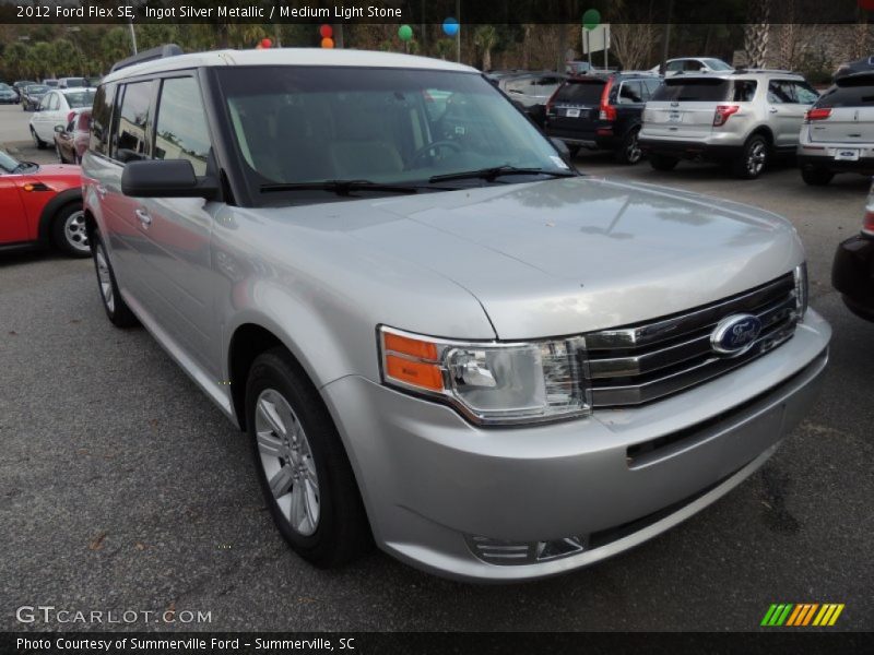 Ingot Silver Metallic / Medium Light Stone 2012 Ford Flex SE