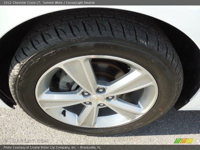 Summit White / Cocoa/Light Neutral 2012 Chevrolet Cruze LT