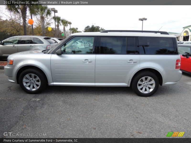 Ingot Silver Metallic / Medium Light Stone 2012 Ford Flex SE