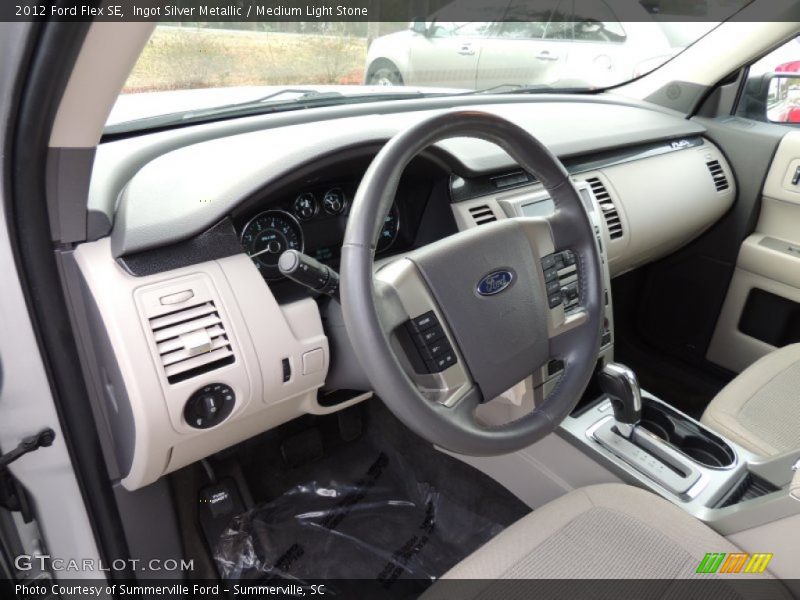 Ingot Silver Metallic / Medium Light Stone 2012 Ford Flex SE