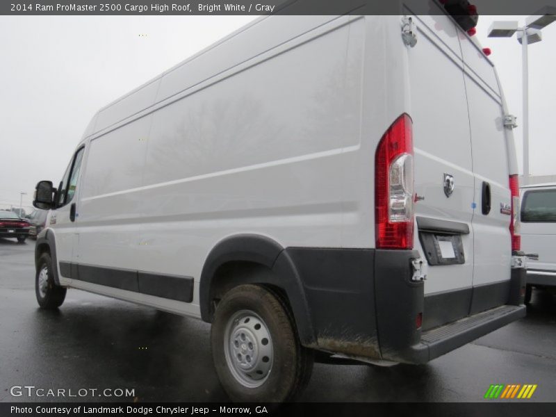 Bright White / Gray 2014 Ram ProMaster 2500 Cargo High Roof