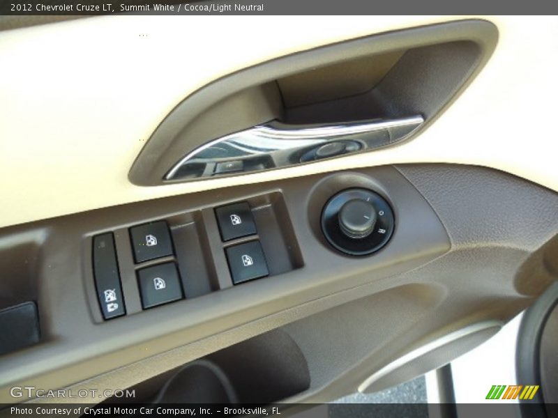 Summit White / Cocoa/Light Neutral 2012 Chevrolet Cruze LT