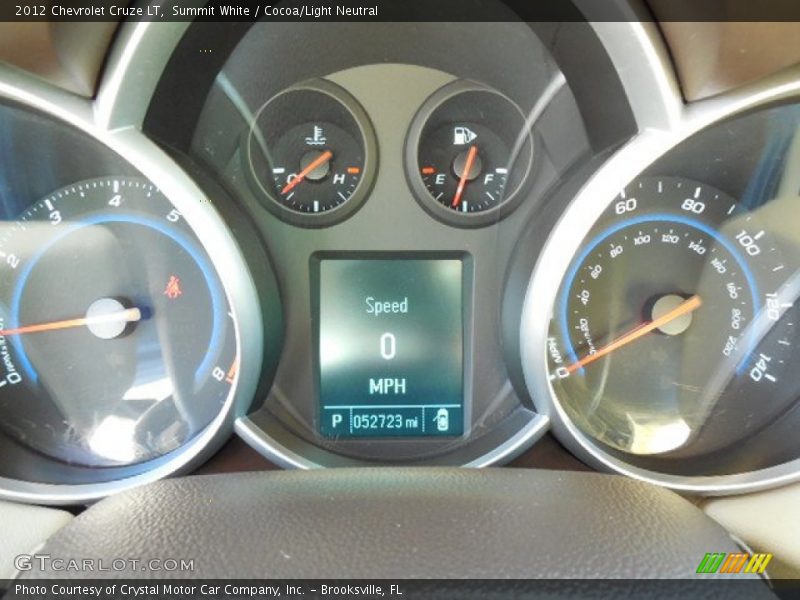 Summit White / Cocoa/Light Neutral 2012 Chevrolet Cruze LT