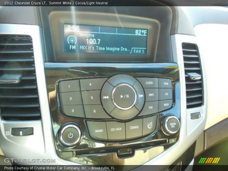 Summit White / Cocoa/Light Neutral 2012 Chevrolet Cruze LT