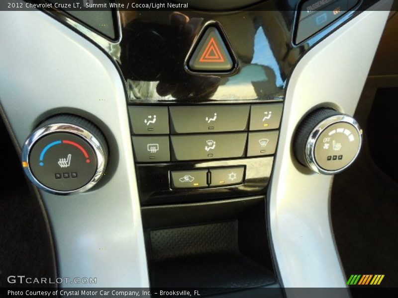 Summit White / Cocoa/Light Neutral 2012 Chevrolet Cruze LT