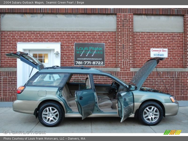 Seamist Green Pearl / Beige 2004 Subaru Outback Wagon