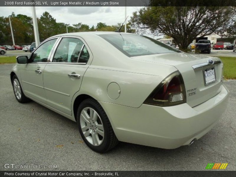 Light Sage Metallic / Medium Light Stone 2008 Ford Fusion SEL V6