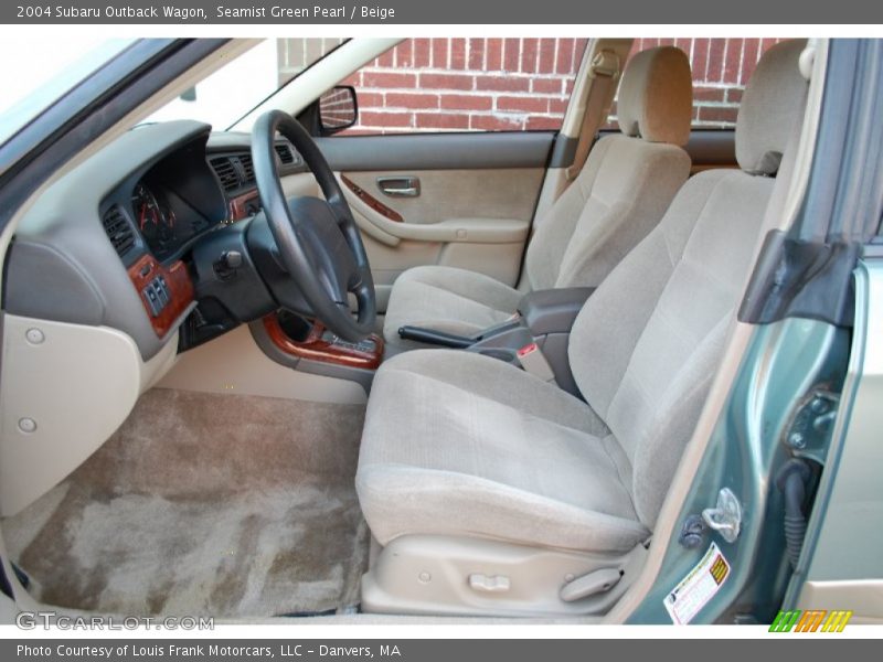 Seamist Green Pearl / Beige 2004 Subaru Outback Wagon